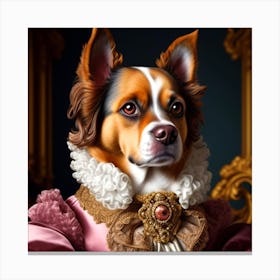 Portrait Of A Dog 2 Canvas Print