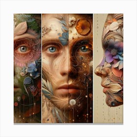 Face Painting Canvas Print