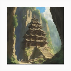 Mountain Temple 2 Canvas Print