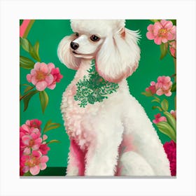 Poodle Painting Canvas Print