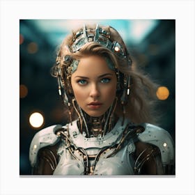 Robot Girl 11 Canvas Print