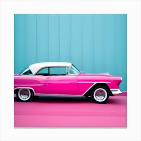 Pink Chevrolet Canvas Print