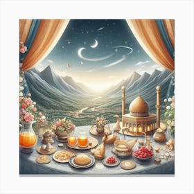 Islamic Ramadan Canvas Print