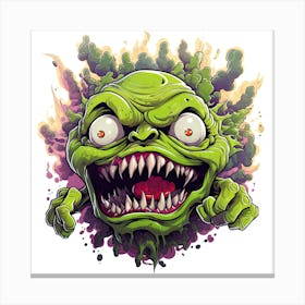 Monster Vs Zombie Canvas Print