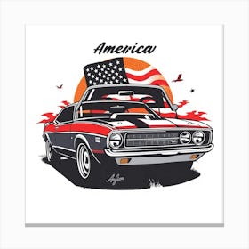 American Muscle Car 3 Canvas Print