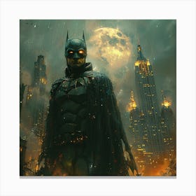 Batman In The City Canvas Print