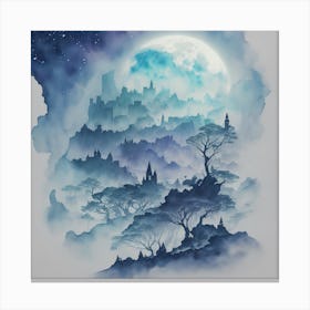Lost Land Of Otherworldly Dreams 1 Canvas Print