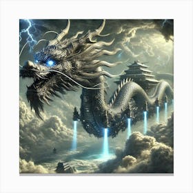 Shenlong Dreadnought Airship Canvas Print