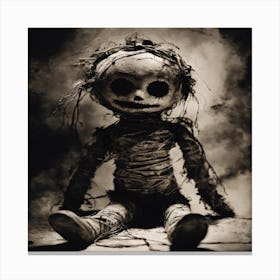 Skeleton Doll Canvas Print