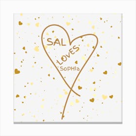 Golden Girls Sal Loves Sophia Canvas Print