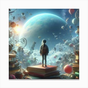 World Of Books 1 Canvas Print