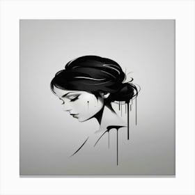 Portrait Of A Woman Canvas Print