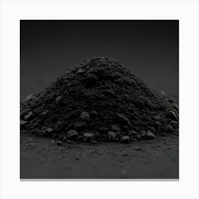 Black Coal On A Black Background Toile