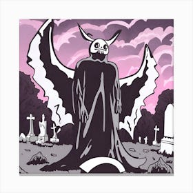 Demon In The Graveyard 1 Canvas Print