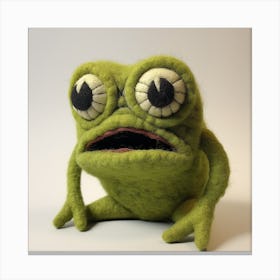 Surprised Frog Canvas Print