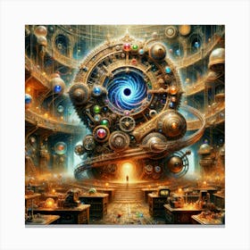 The Chronos Gate: A Da Vinci Steampunk Adventure Canvas Print