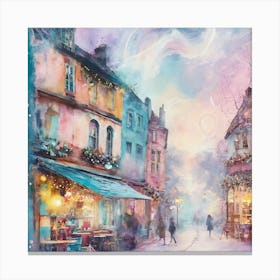 Paris Christmas Canvas Print