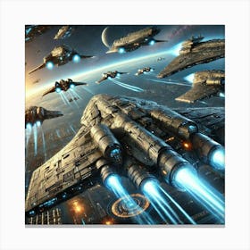 Hyperion Cruisers Converted Canvas Print