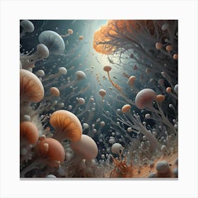 Dynamic Formation Of Life 5 Canvas Print