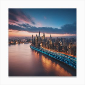 Blue Wallpaper Canvas Print