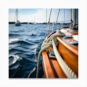 Sailboat On The Sea 1 Canvas Print