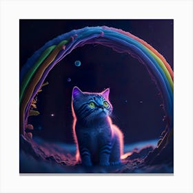 Cat Galaxy (7) Canvas Print