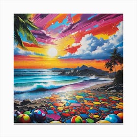 Beach Ball Canvas Print