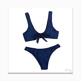 Blue Bikini Canvas Print