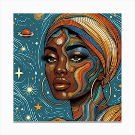 Lyrielle Celestial Portrait Canvas Print