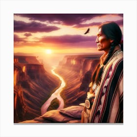 Native American Scenery 1 Canvas Print