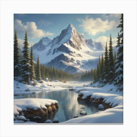 Winter Landscape 2 Canvas Print