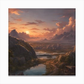 sunset Canvas Print