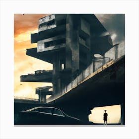 Futuristic City Canvas Print