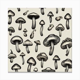 Mushroom Print 1 Canvas Print