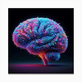 "A Journey Through the Cosmos of the Human Mind: Unveiling the Mysteries of Consciousness, Perception, and Emotion Through the Intricate Pathways of the Brain's Neural Networks Canvas Print