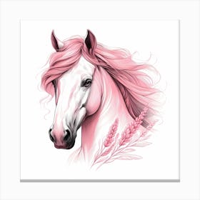 Pink Horse 5 Canvas Print