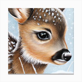 Cute Little Fawn Canvas Print