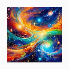 Galaxy Painting 4 Canvas Print