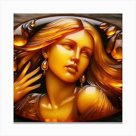 Woman With Long Hair 1 Canvas Print