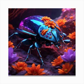flower Beetle Canvas Print