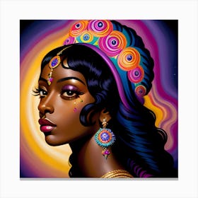 Afro-American Woman Canvas Print