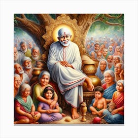 Sai Baba 10 Canvas Print