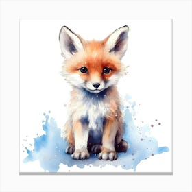 Fox Painting Canvas Print