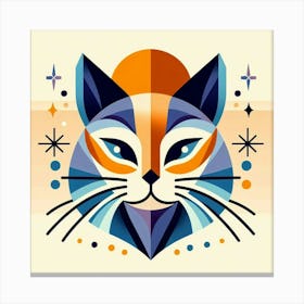 Nimbus Low Poly Cat 2 Canvas Print