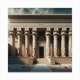 Egyptian Temple 2 Canvas Print