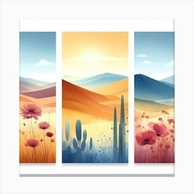 Desert Landscape Canvas Print