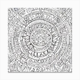 Coloring Page For Adults 1 Canvas Print