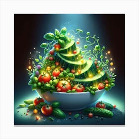 Vegetable Salad Canvas Print