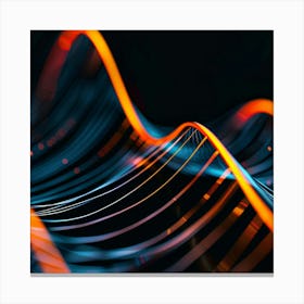 Abstract Light Wave 1 Canvas Print