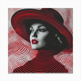 Woman In A Hat Canvas Print